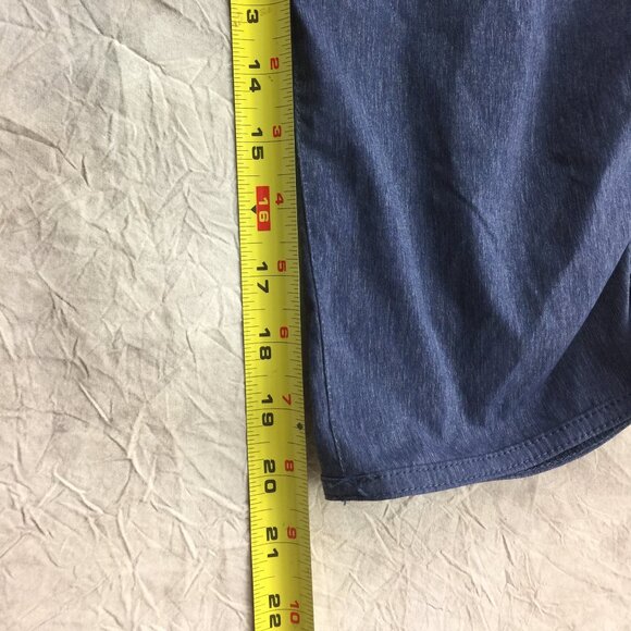 Eddie Bauer Blue Nylon Blend Microfiber Stretch Capri Cargo Pants Utility 4 - Picture 7 of 12